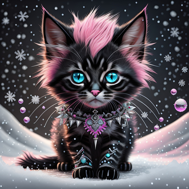 Ai Genereret, Kat, Frost, Sne, Killing