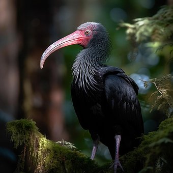 Free Northern Bald Ibis Birdsofinstagram illustration and picture