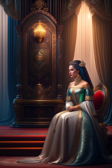 Free room window throne illustration