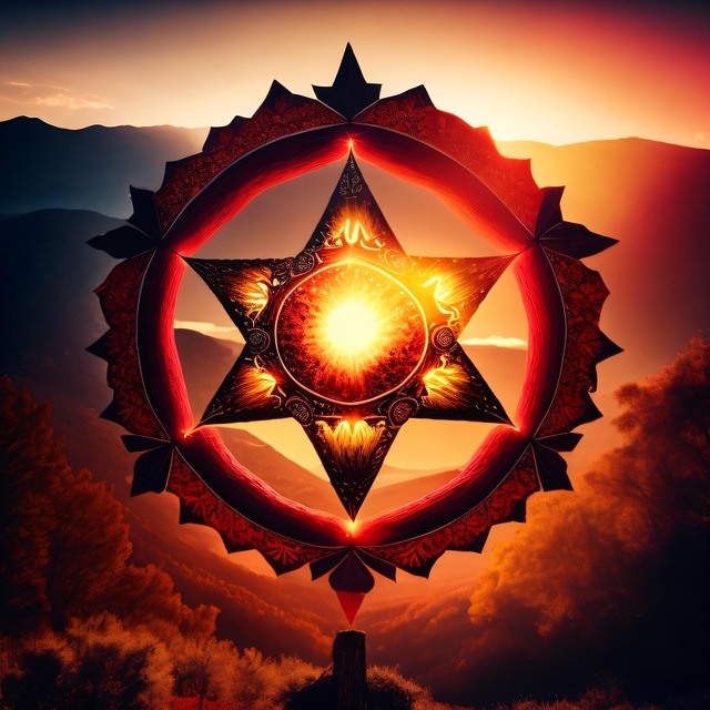 Free Star Sunset illustration and picture