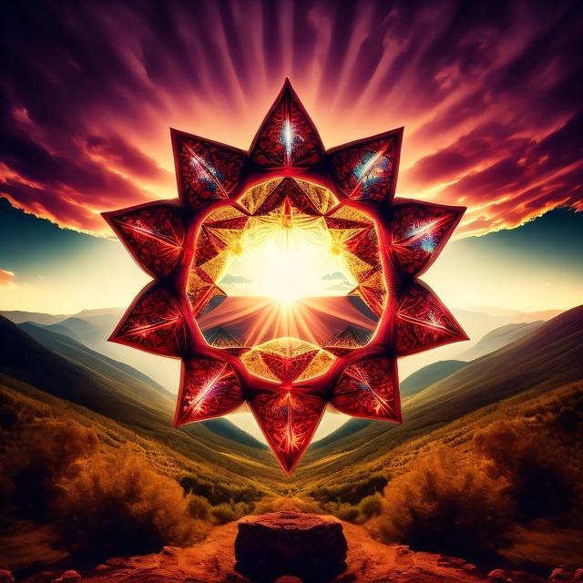 Free Star Sunset illustration and picture