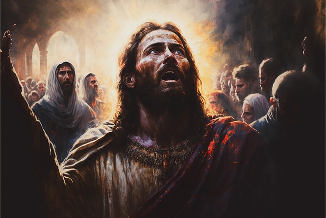 Free ai generated jesus christ religious art illustration