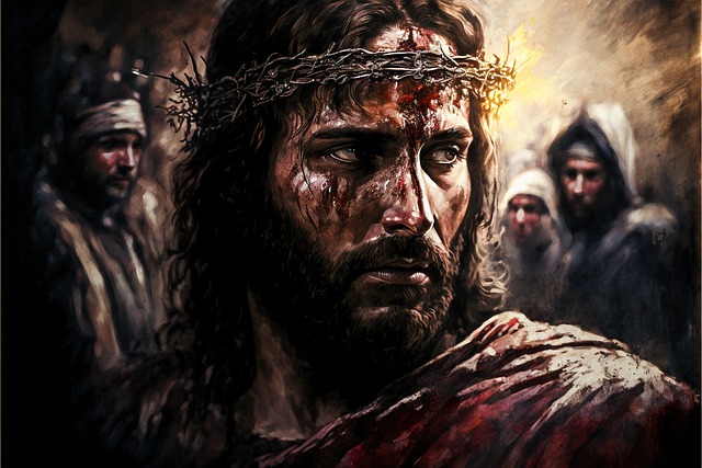 Free ai generated jesus christ religious art illustration