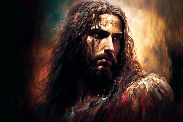 Free ai generated jesus christ religious art illustration