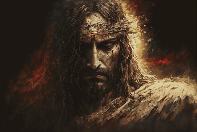 Free ai generated jesus christ religious art illustration