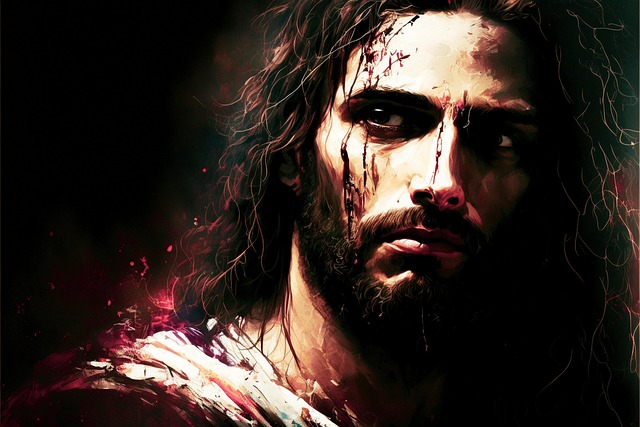 Free ai generated jesus christ religious art illustration
