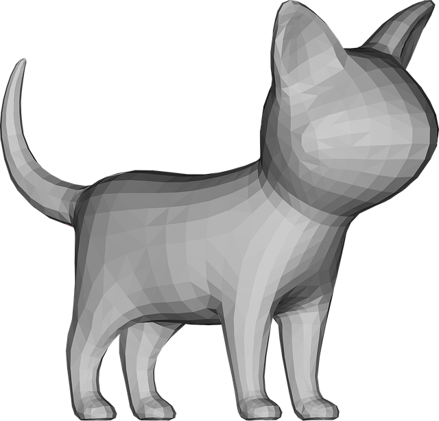Free cat feline geometric vector