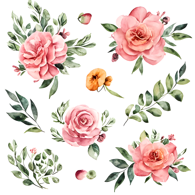 Free Watercolor Flowers illustration and picture