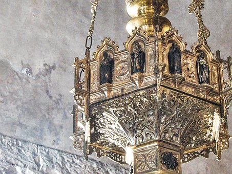 Free Gold Lamp photo and picture