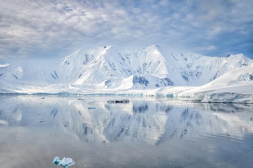 Antártica, Iceberg, Inverno, Neve, Mar
