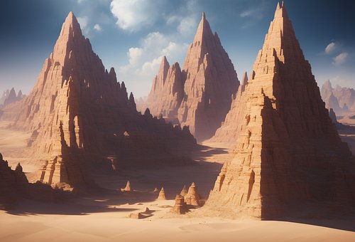 Ørken, Pyramider, Rejse Igennem, Sand