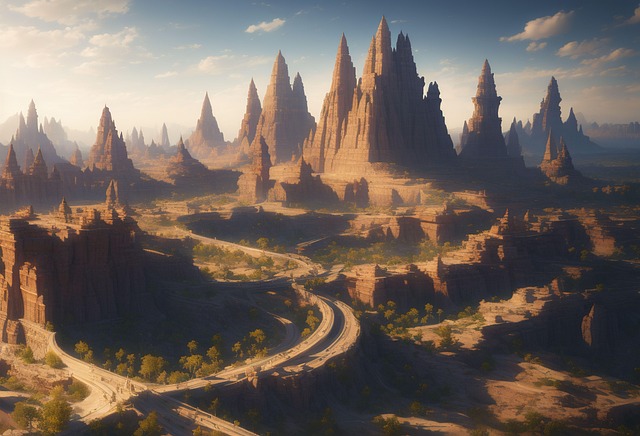 Free ai generated desert sand illustration