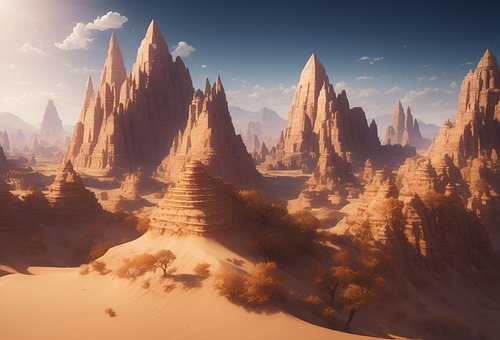 Ørken, Pyramider, Rejse Igennem, Sand