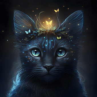 Generiert, Katze, Traum, Schick, Märchen