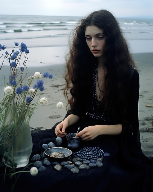Free woman divination guessing game illustration