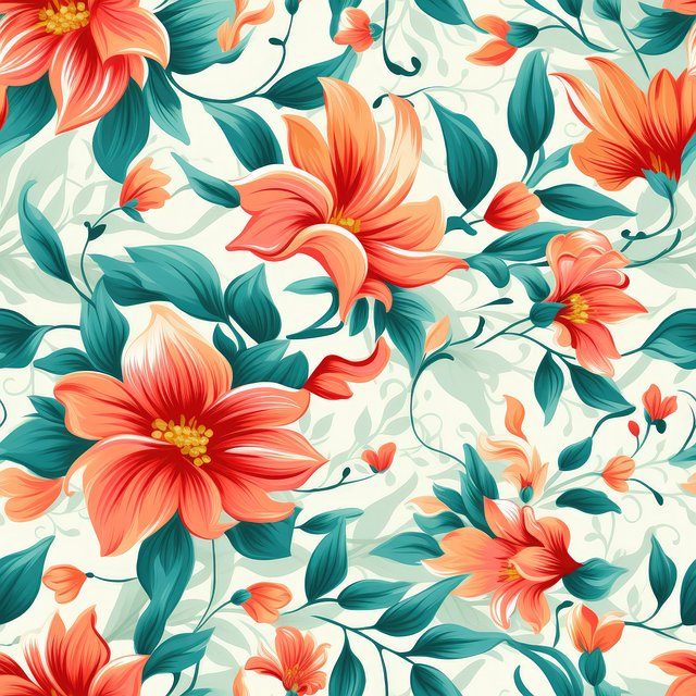 Download free HD stock image of Floral Red Free floral red orange illustration
