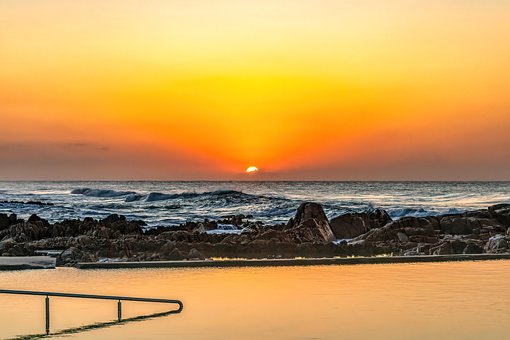 Free Tidal Pool Sunrise photo and picture
