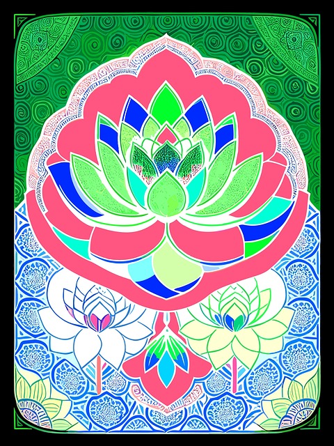Lotus, Blume, Meditation, Pastell Farben