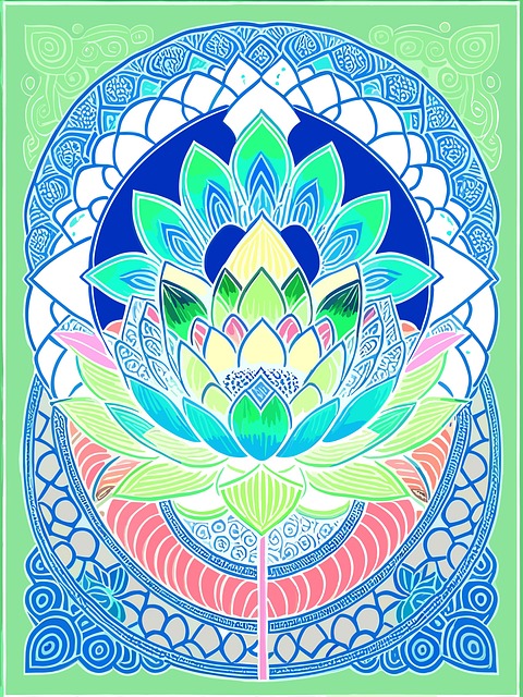 Lotus, Blume, Yoga, Meditation, Pastelle