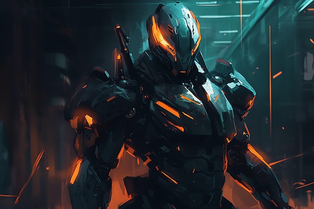 Free robot artificial intelligence futuristic illustration
