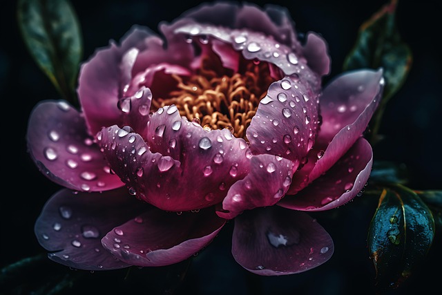 Flor Rosa, Flor, Gotas De Orvalho