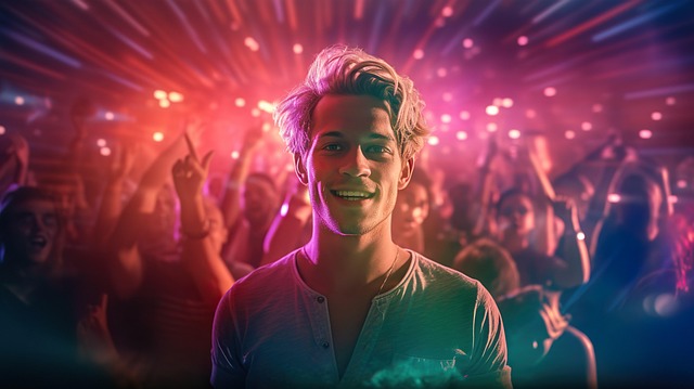 Free ai generated man club illustration