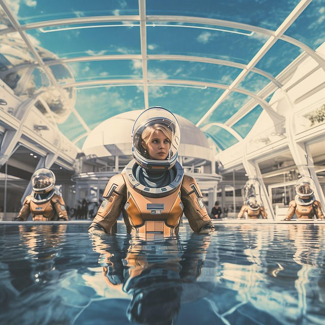 Free ai generated woman astronaut illustration