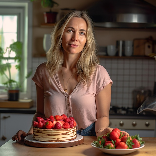 Download free HD stock image of Ai Generated Woman Free ai generated woman kitchen illustration