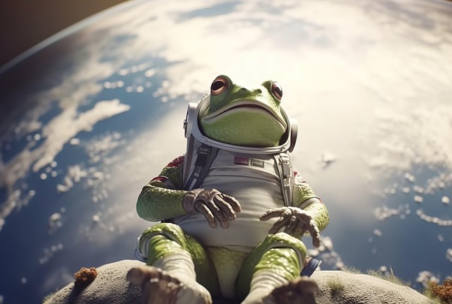Free Ai Generated Frog illustration and picture