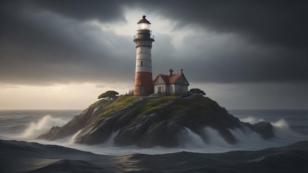 Free Ai Generated Lighthouse illustration and picture