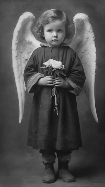 Free ai generated angel child illustration