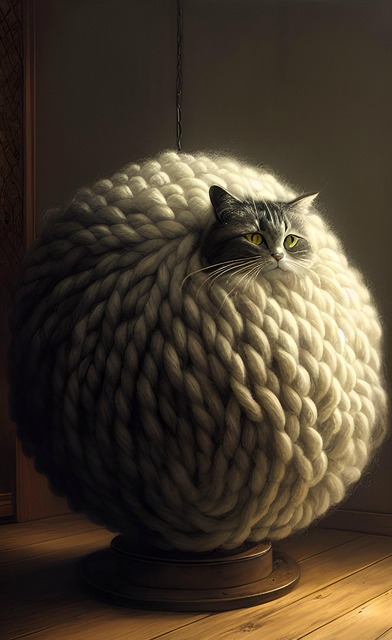 Free fantasy fun cat illustration