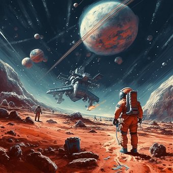 Ai Generiert, Astronaut, Zukunft, Raum