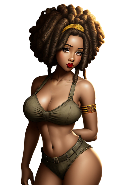 Ai Genereret, Pige, Afro, Moderne