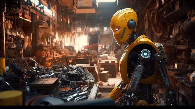 Free ai generated humanoid robot illustration