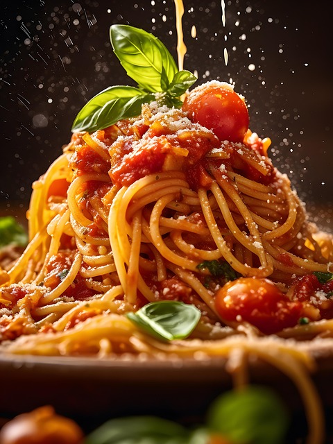 Free ai generated spaghetti bolognese pasta illustration