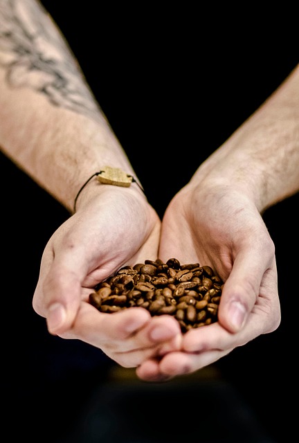 Kaffebønner, Kaffe, Hænder