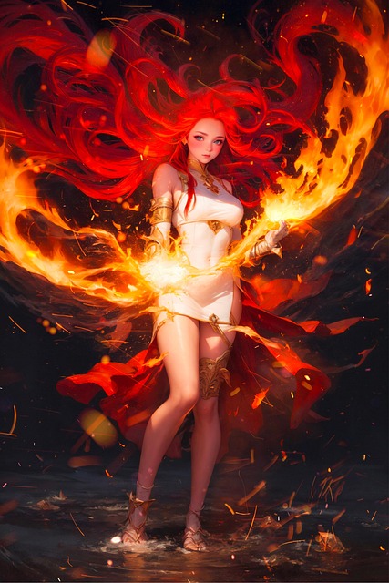 Free girl fantasy anime illustration
