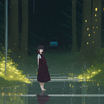Free Shiver Girl illustration and picture