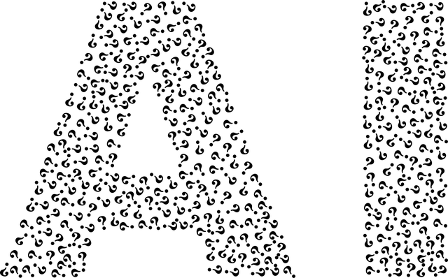 Free artificial intelligence ai question marks vector