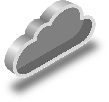 Free Cloud Isometric vector and picture