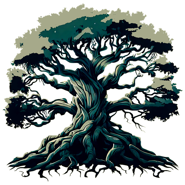 Free tree oak linden tree illustration
