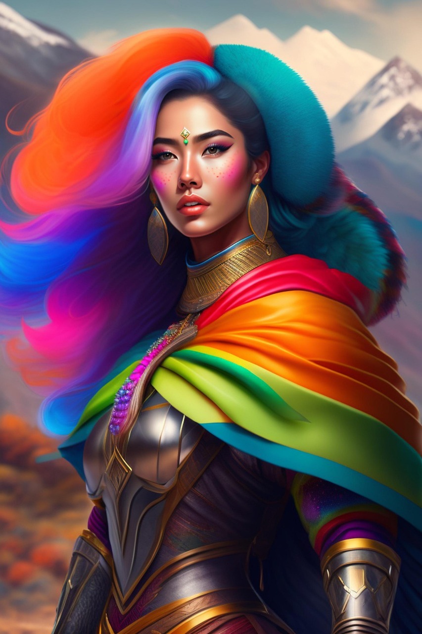 Download Ai Generated Warrior Mountains Royalty Free Stock