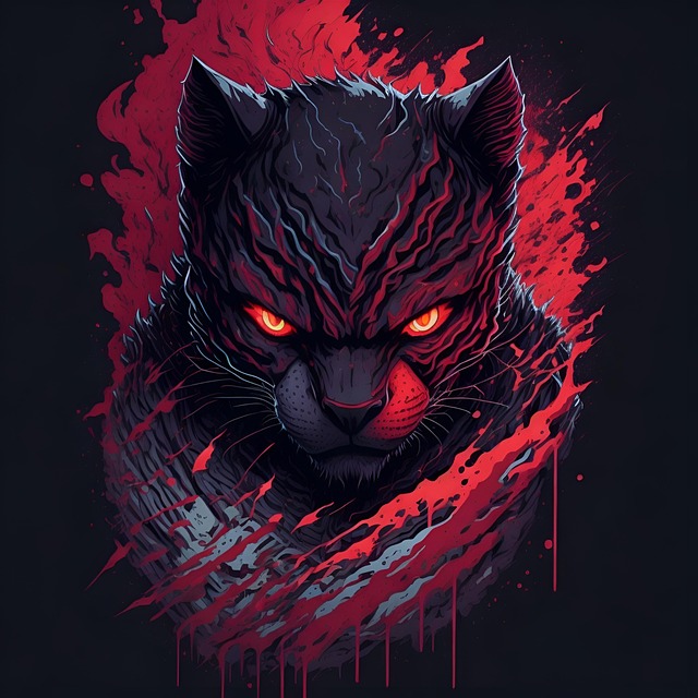 Free ai generated tiger ninja illustration
