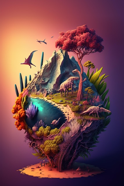 Free Ai Generated Desert illustration and picture
