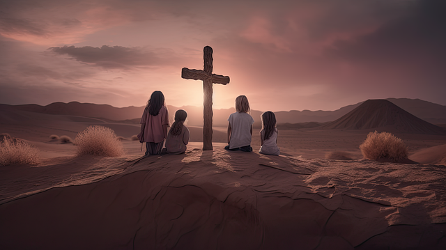 Free ai generated christianity nature illustration