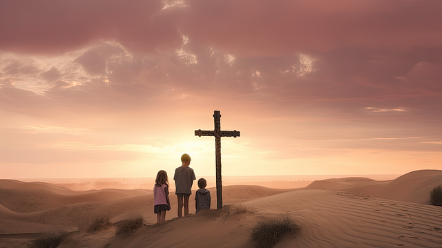 Free ai generated christianity kids illustration