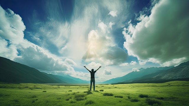 Free ai generated christianity believer illustration