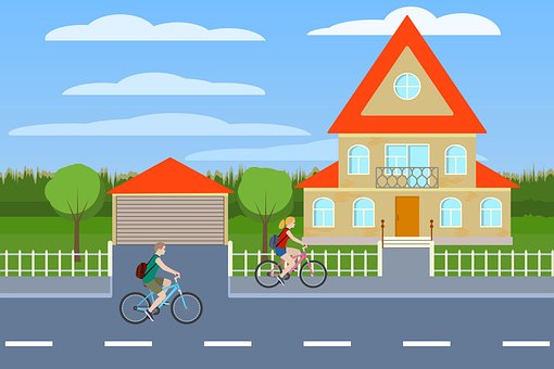 Fahrrad, Fahrradtour, Straße, Kreislauf
