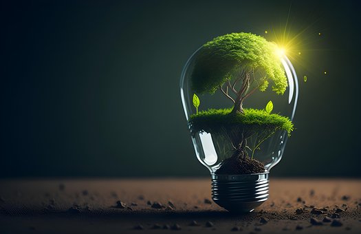 Ai Generiert, Lampe, Birne, Idee, Umwelt